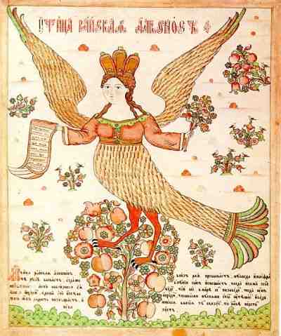 Alkonost, the Bird of Paradise