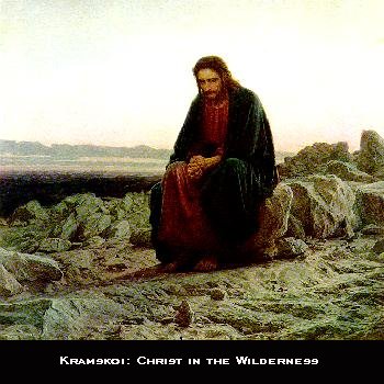 Kramskoi:  Christ in the Wilderness