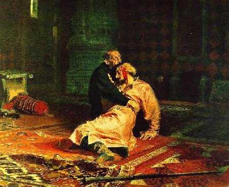 Repin: Ivan the Terrible and His Son Ivan, 1885