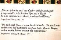 Newspaper note about Mozart