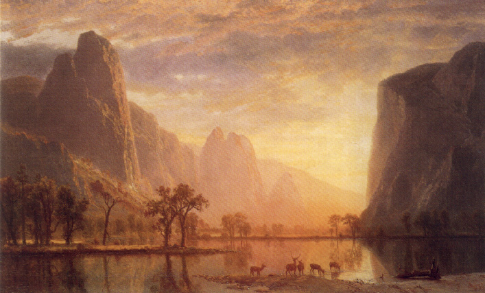 Sierrra Nevada Mts. by Albert Bierstadt