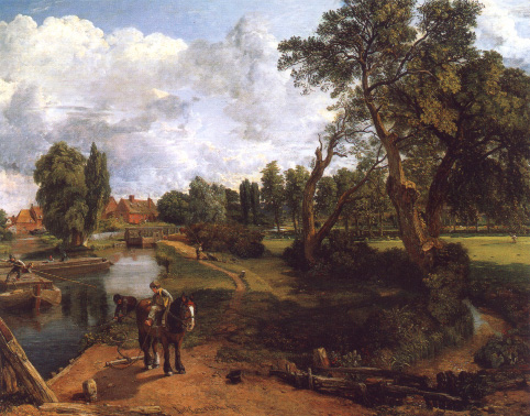 Constable's Flatford Marsh, oil on canvas