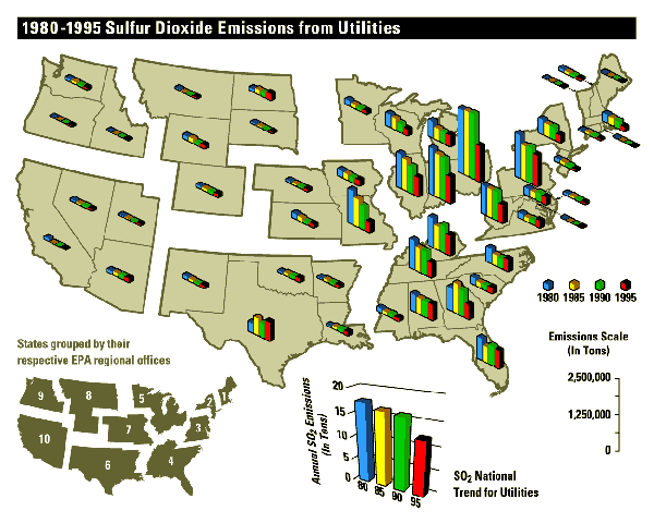 map of sulfur pollution