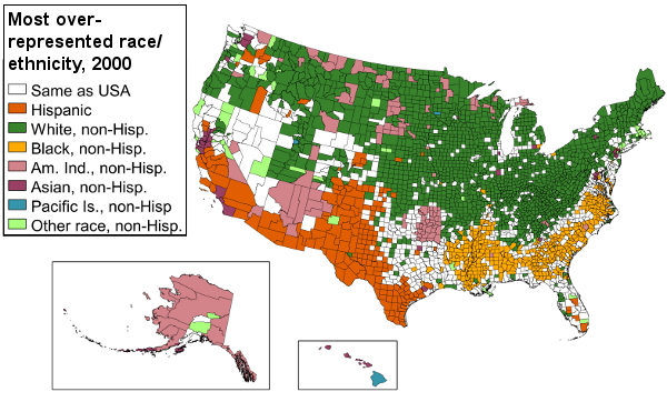 USA race and ethnic composition