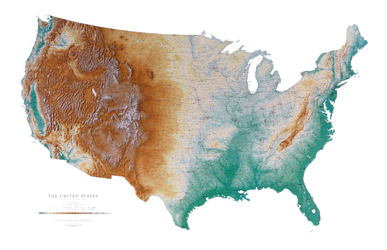 USA-geophysical features