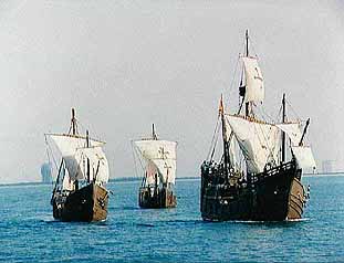 Ships: Nina, Pinta, Santa Maria