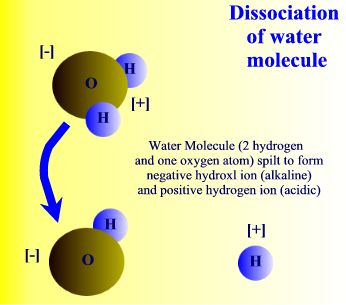 dissociated water