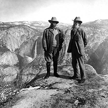 Muir and Roosevelt in Yosemite Park