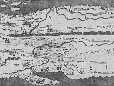 MAp of Rome in the Middle Ages