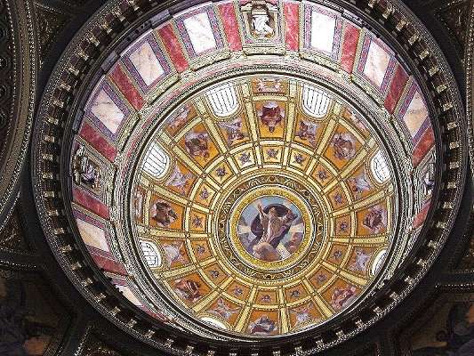 The dome of St. Stephen's Basilica