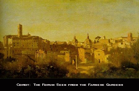 Corot: The Forum Seen from the Farnese Gardens, 1826