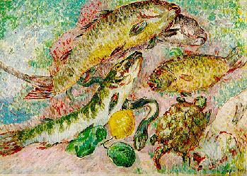 Larionov: The Fish, 1906