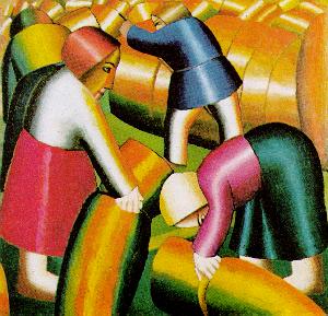 Malevich:  Taking in the Harvest, 1911-12