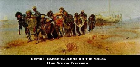 Repin:  The Volga Boatmen