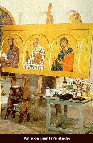 Painting the Iconostasis
