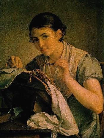 Tropinin: The Lace-Maker, 1823