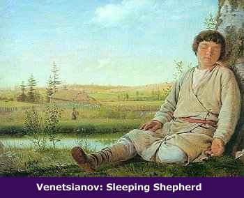 Venetsianov: Sleeping Shepherd