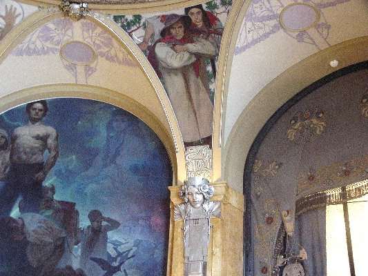 Mucha's painting in the Municipal House