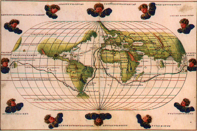 Map of Magellan's voyage