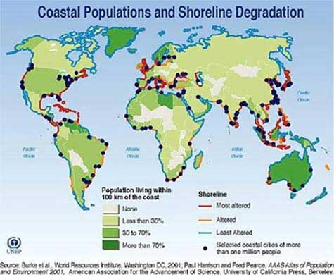 Coastal problemsmap