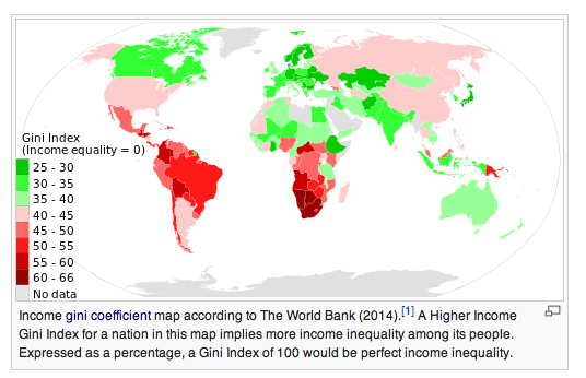 Global map of inequality