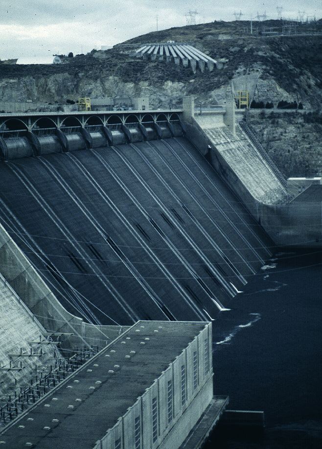 Grand Coulee Dam on the Columbia River in Washington state.