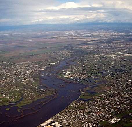 Sacramento River at flood