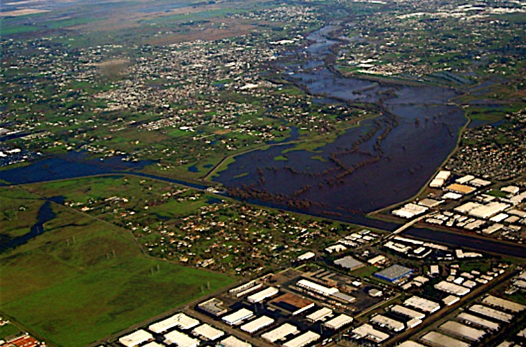 Sacramento flood waters