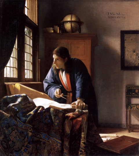 The Geographer by Jan Vermeer