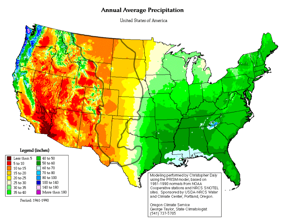 Precipitation map