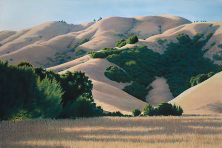 landscape of California foothills