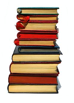 books in stack