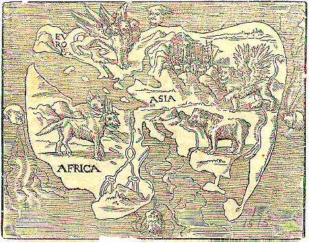 A European view of the world 1500s
