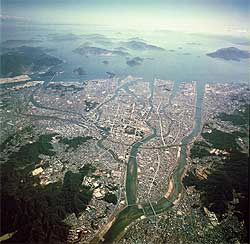 birseye view of Hiroshima