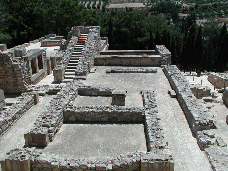 The ayrinth at Knossos, in Crete