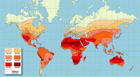 solar exposure map